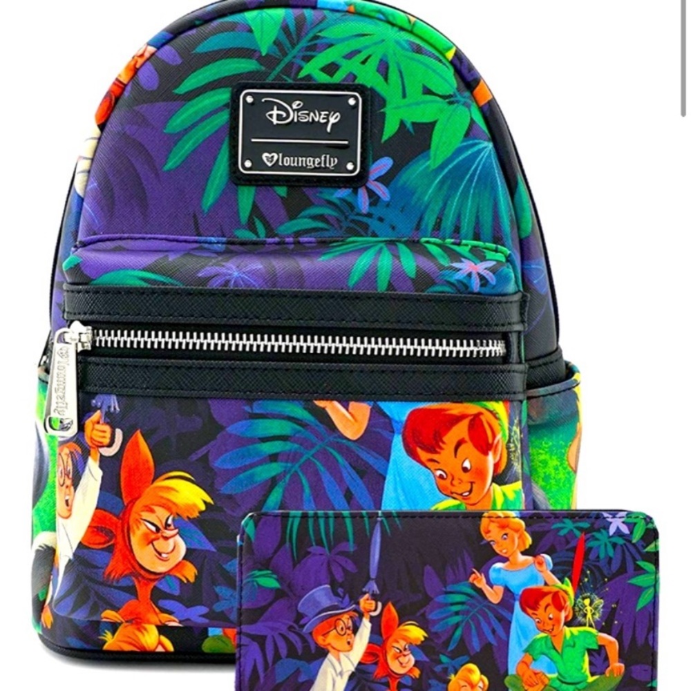 (obo) Peter Pan Loungefly backpack - Picture 1 of 10